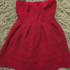 Forever 21 Strapless Red Dress